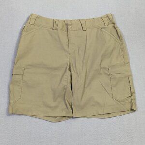 Duluth Trading Co Shorts Women's 16W Green Dry On The Fly 10" Cargo Nylon
